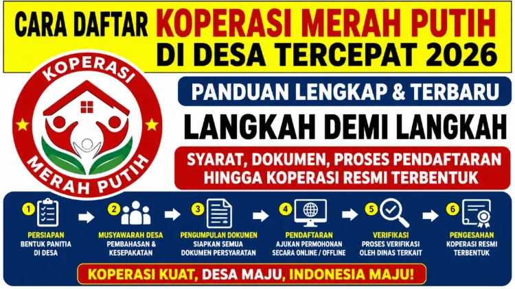 Cara Daftar Koperasi Merah Putih di Desa Tercepat 2026