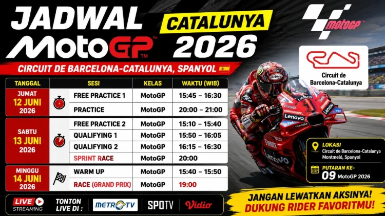 Jadwal MotoGP Catalunya 2026