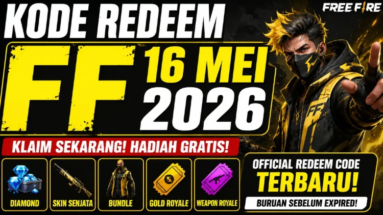 Kode Redeem FF 16 Mei 2026