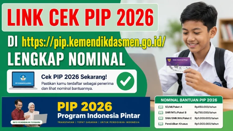 Link Cek PIP 2026 di pip.kemendikdasmen.go.id